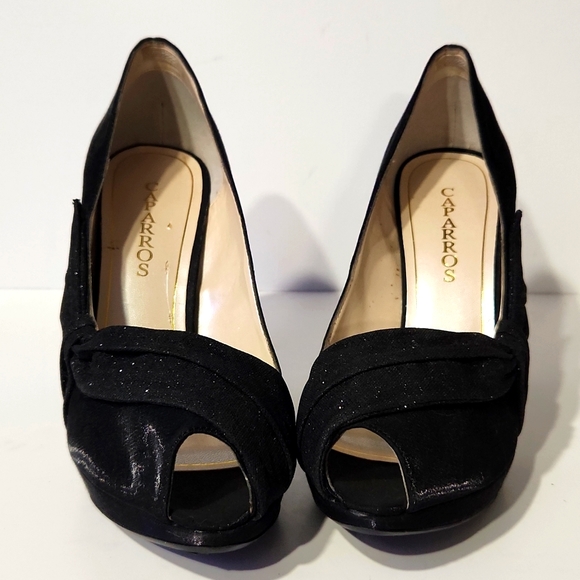 Caparros Odessa Platform Peeptoe Pumps EUC Size 10B - Picture 3 of 14